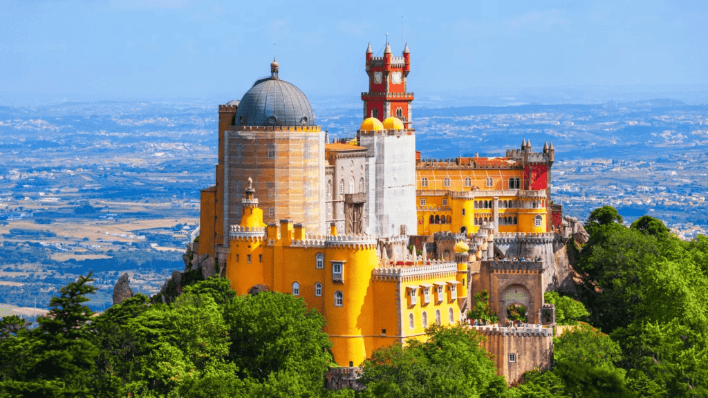Comfortable tour van for Sintra and Cascais day trip from Lisbon Portugal